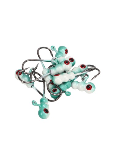 Kangvka 50 Adet Yüksek Karbon Çelik Jig Kafa İğne Seti - Keskin Uç, Taşınabilir Kutular, Tatlı Ve Tuzlu Su Balıkçılığı İçin