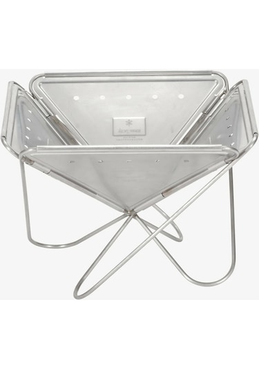 Pack & Carry Fireplace Large, Katlanabilir Paslanmaz Çelik Kamp Ateş Çukuru Gri