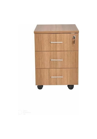 Rustik Ahşap 3 Çekmeceli Yerden Yüksek Keson-marbella- 40x45x58 C