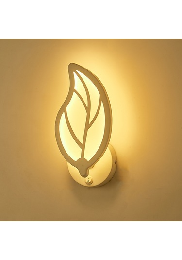 Leezsing 3000k Isınak Beyaz Led Duvar Lambası - 10w Enerji Verimli, 85-265v Geniş Voltaj, On/off Anahtarlı, Akrilik-demir, Model 3061 Ilık Beyaz