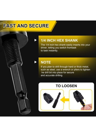 Shineyee 2 Adet Mini Boru Somunu Seti - 0.3-3.6mm Ve 0.8-8mm Çapı, Anahtarsız Tasarım, Altıgen Sap, Elektrikli Vidalama Ve Boru Aletleri İçin Uyumlu