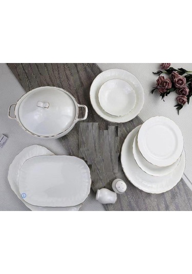 Roy Kıng Queen Gold 58 Prç Yemek Takımı Byt 001