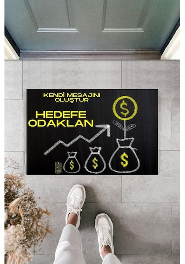 Dijital Baskı Kişiye Özel İç Kapı Dekorasyon Paspas Ps11284
