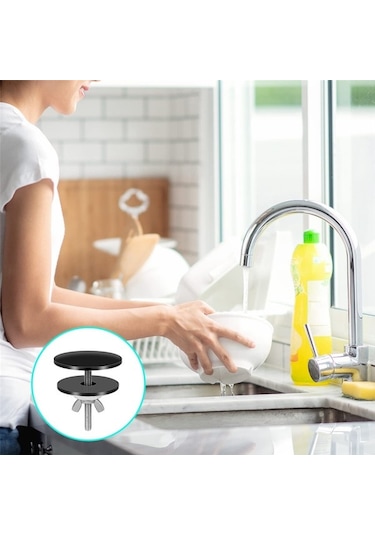 Agoodshop Lavabo Matı Sıçrama Koruyucu Mutfak Musluk Tutucu Emici Mat, Deri Konturlu Kahverengi Küçük Siyah