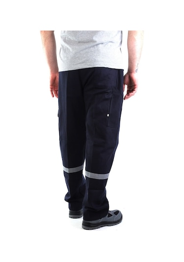 Eser-16-12 Gabardin Komando Cepli Pantolon Reflektörlü-Lacivert