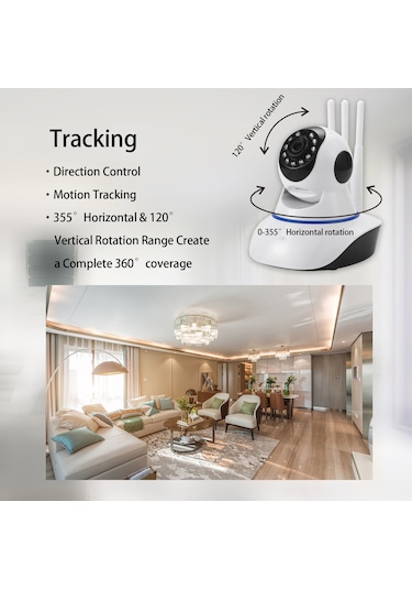 Singree Gece Görüşü, İki Yönlü Ses Ve Hareket İzleme Özellikli Akıllı Bebek Kamerası Mobil Bildirimler Ve Bulut Depolama