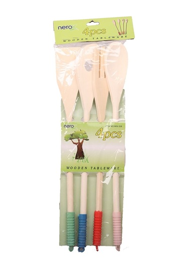 Nerox 4 Parca Ahsap Kepce Seti