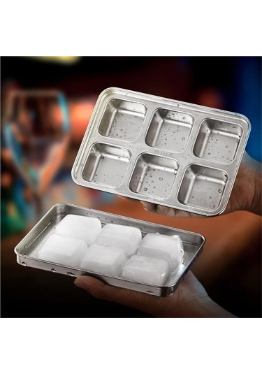 Wondernest Yapımcısı Tepsiler Tepsi Metal Küpü Kalıp Jialan Gümüş Dondurucu Buz Tl Gümüş