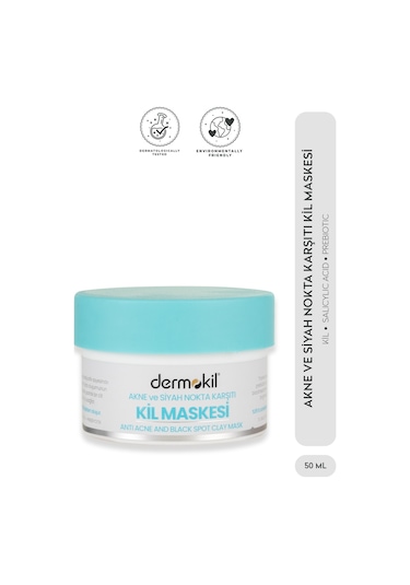 Dermokil Akne ve Siyah Nokta Karşıtı Kil Maskesi 50 ML