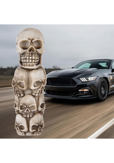 Springsun Kemerli Kaskı Modeli Evrensel Manuel Vites Arabaları İçin Vites Çubuğu Kapağı - Dayanıklı Reçine Ve Metal Malzeme İle Kolay Kurulum