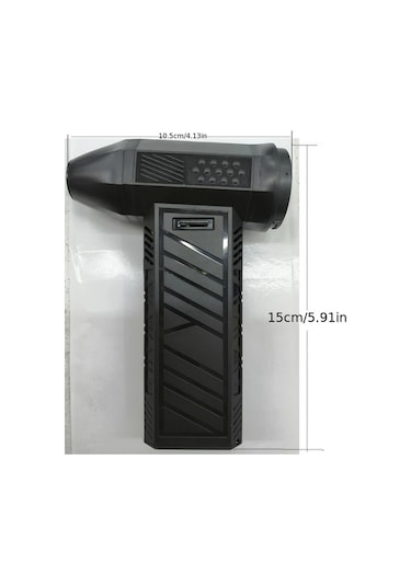 Honeybeeshop Absler Anknq Mini Sıkıştırılmış Hava Üfleyici Turbo Jet Fan Şiddetli Turbo Üfleyici Usb Şarjlı Araba Temizleme Kamp Çim Bakımı