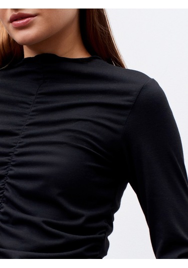 Dilvin 32112 Büzgülü Top-siyah Siyah