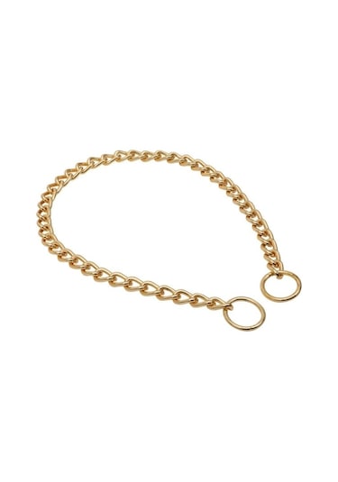 Doggie Altın Rengi Zincir Boğmalı Tasma 3.5 x 65-65 CM