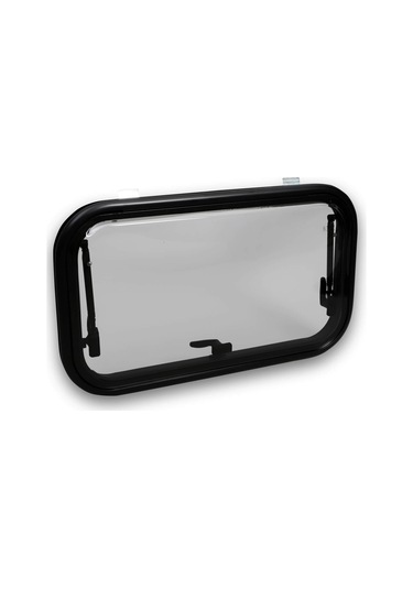 Babarvy 70x40cm 90 Amortisörlü Karavan Camı / Pencere Siyah