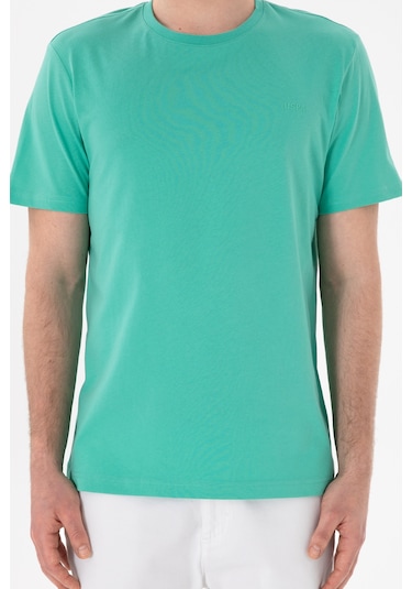 U.S. Polo Assn. Erkek Regular Fit Bisiklet Yaka Mint Basic Tişört 50305928-VR090 U.S. Polo Assn. Erkek Regular Fit Bisiklet Yaka Mint Basic Tişört 50305928-VR090