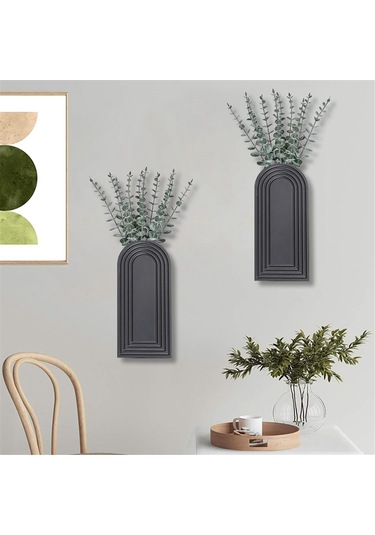 Paket Ahşap Duvar Vazo Seti Modern Çiftlik Evi Ve Boho Duvar Dekoru