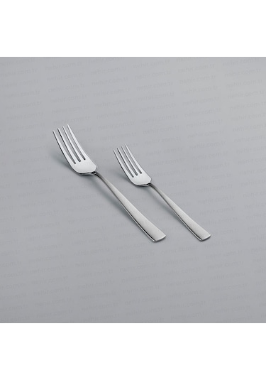 Nehir Deniz Saten 6 Kişilik 30 Parça Çatal Kaşık Takımı Gümüş