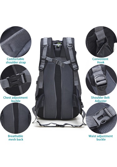 Ranyeek 50l Su Gezgin Sırt Çantası - Su Geçirmez, Erkek Ve Kadın İçin Outdoor Kamp Çantası, Pratik Katlanabilir, Fk0396, Mavi Mavi