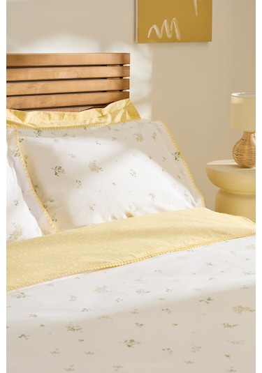 Kaşmir Home Mario Çift Kişilik Nevresim Takımı Sarı Sarı