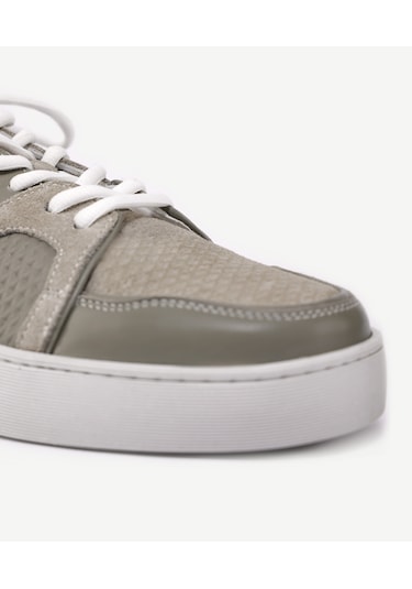 Yargıcı Deri-süet Detaylı Sneaker 24yeay4473x 007 Haki