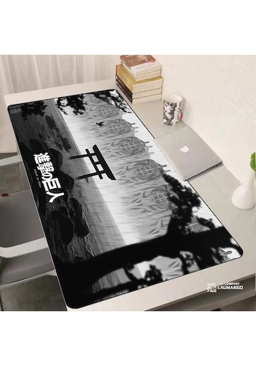 Laumango Titan Oyun Mouse Pad Xxl - Kaymaz Kauçuk Bilgisayar Halı, Klavye Destekli Gamer Aksesuar S Koyu Gri Koyu Gri