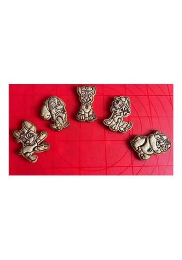 Paw Patrol Kurabiye Kalıbı Seti 7'li Renkli Şekilli Çocuk Hamur F