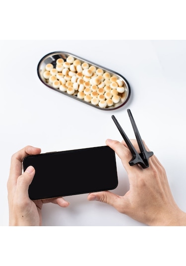 Schulzz Gamer Chop Stick Pratik Oyuncu Atıştırma Yemek Çubuğu Siyah