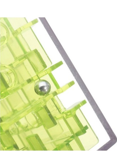 Demir Bilyeli Labirent Zeka Küpü Akıl Küpü Küp - Yeşil