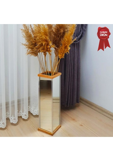 Decorita Vazo - Ayna Kuru Bitki Saksısı