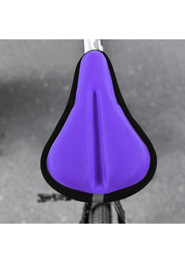 Homyl Çocuk Bisikleti Koltuk Minderi Kılıfı Hafızalı Mor