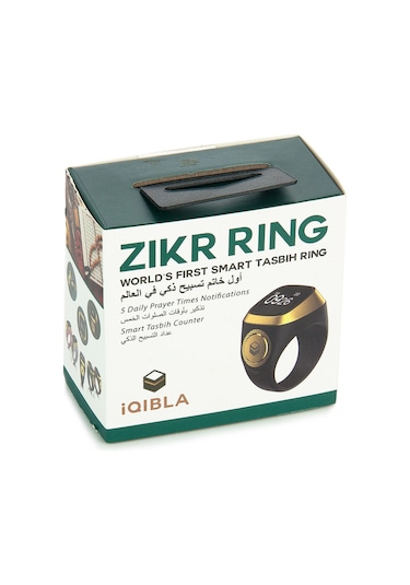 Ezan Okuyan Dijital Yüzük Tesbih Zikirmatik - Bordo