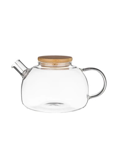 Agness 800 Ml Cam Demlik Çaydanlık, Süzgeçli 152932197 Beyaz