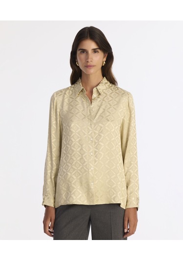 Yargıcı Regular Gömlek Yaka Uzun Kol Gömlek 25kkgm6012x 017 Bej