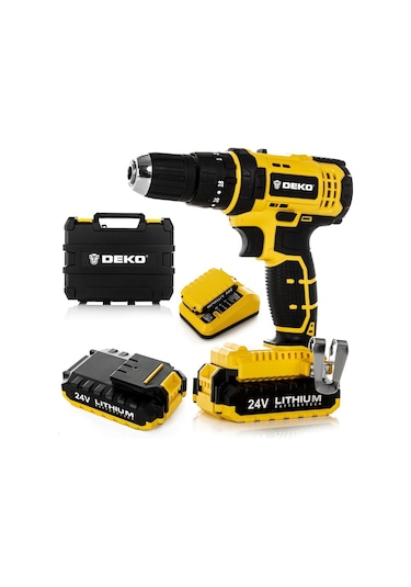Deko Q-Torx 24V 5 Ah Li-ion Çift Akülü Darbeli Matkap Vidalama