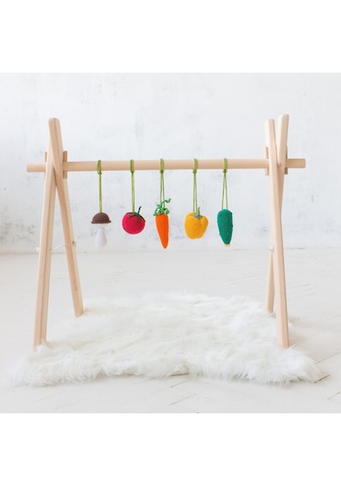 Mrt Ahşap Bebek Egzersiz Aleti Oyun Alanı Geniş Model