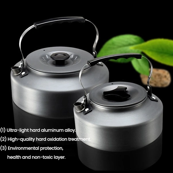 Fortunelane Dayanıklı Alüminyum Çaydanlık, 1.5l Kapasite, Gümüş Renk, Kamp Ve Doğa Yürüyüşleri İçin Gümüş