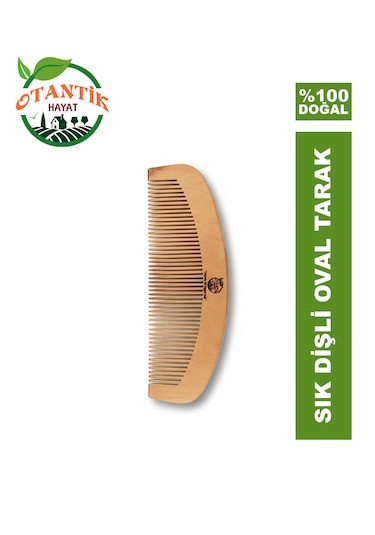 Otantik Hayat Ahşap Büyük Oval Tarak 15 x 5.5