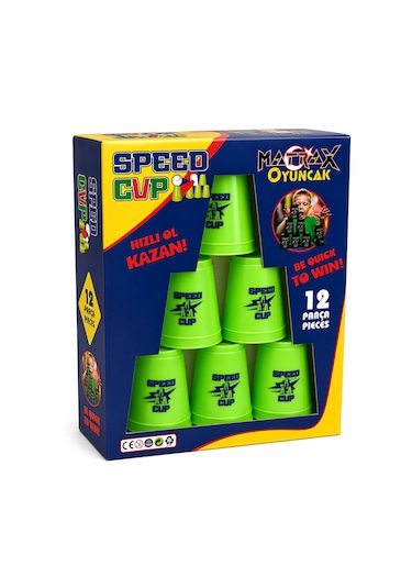 Speed Cup Bardak Oyunu 12 Parça Hızlı Dikkat Ve Refleks Oyunu
