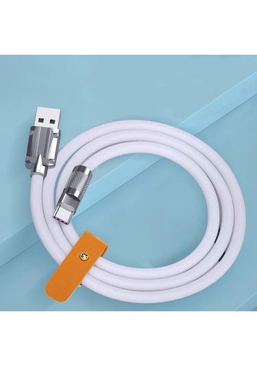 120 W 6A Süper Hızlı Şarj Tipi C Sıvı Silikon Kablo Hızlı Şarj Usb Huawei Mate 50 İçin Usb Kabloları İos Uyumlu 14 Kablo 56373382