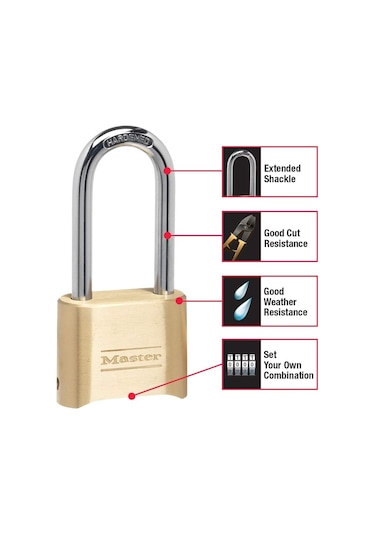 Master Lock 175lh Kendi Şifreli Kilidiniz Pirinç Kaplama 5,4 Cm A