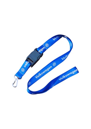 Volkswagen Dijital Baskılı Kırmızı Araç Boyun Yastık 2'li Set Volkswagen Mavi Oto Ayna Askısı Kırmızı