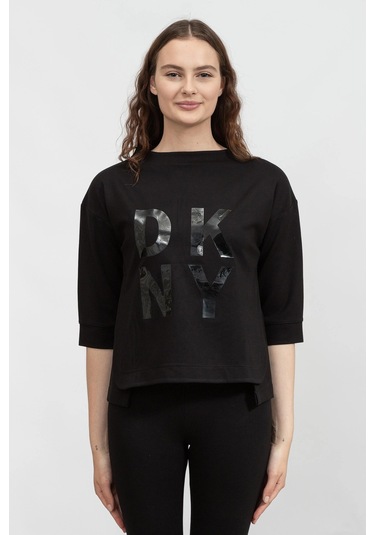 3/4 Slv Pop Over Kadın Triko Siyah