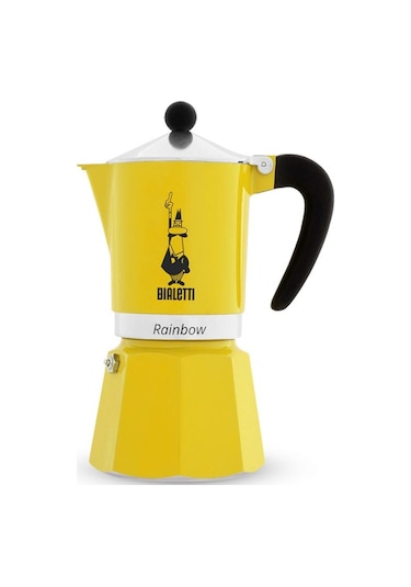 Bialetti Rainbow Sarı Mokapot 3 Cup
