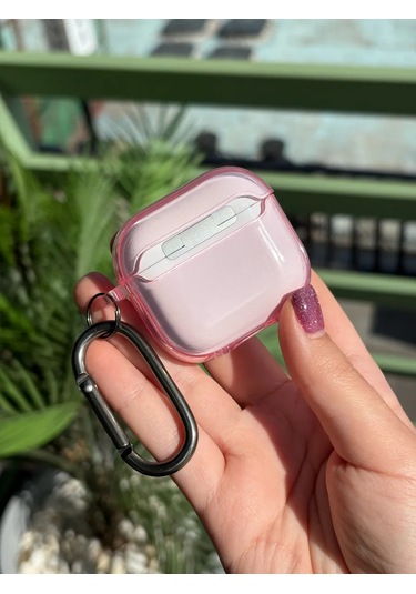 Yummy Case Airpods Uyumlu 4 Kablosuz Kulaklık Kılıfı Şeffaf 463057667 Pembe