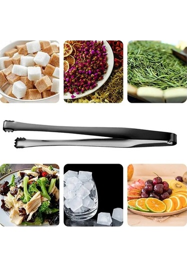 Ulzyvf Yumurta Yemek Temizleme Salata Pişirme Paslanmaz Mutfak Mavi Mavi Maşası Klip Kelepçesi Kaymaz Gadget Cm Cımbız Chalazae Çelik Buz Biftek Barbekü Aracı 15 Xd Mavi