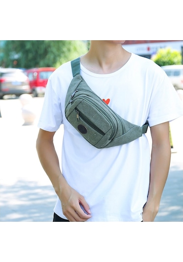 Açık Hava Sporları Ve Egzersiz İçin Pratik Çapraz Bel Çantası, Koşu Yürüyüş Antrenmanlarda Rahat Taşıma Gri