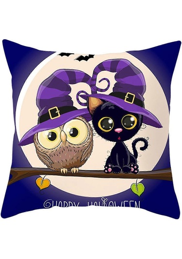 Ev Yastık Şeftali Derisi Yeni Cadılar Bayramı Yastık Kılıfı Bayku Diğer