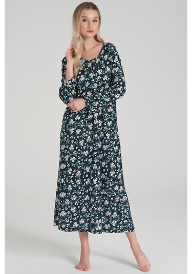 Kadın Uzun Kol Lacivert Gecelik C1t2n6o1 001