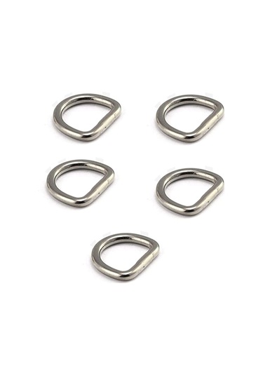 Suntek 5 Adet D Yüzükler Donanım Çantaları Için Ekstra 0,3cmx1,5cmx1,2cm-gümüş