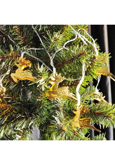 Yılbaşı Pilli Led Gün Işığı Geyik Modeli 3 Metre